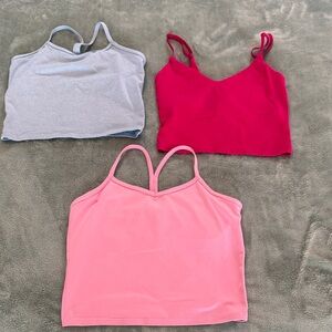lululemon (1) & Athleta girl (2) Combo Pack Crop Tanks